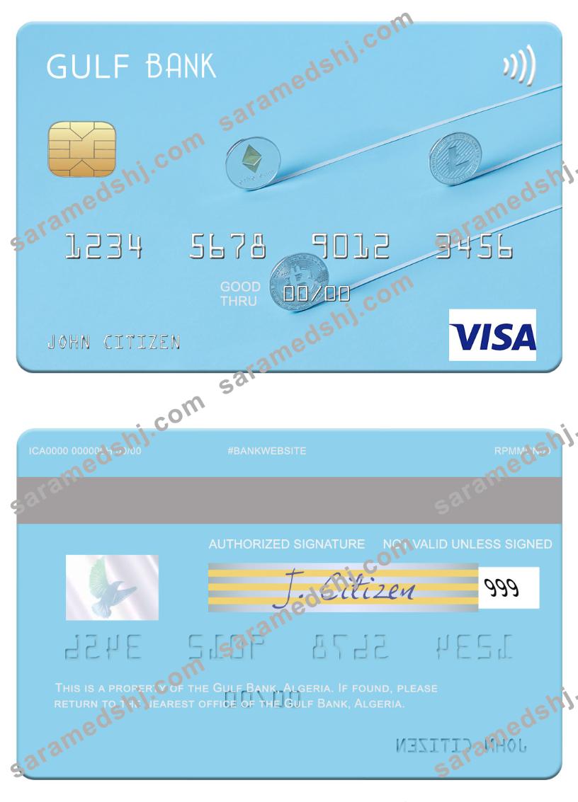 Algeria Gulf Bank visa card